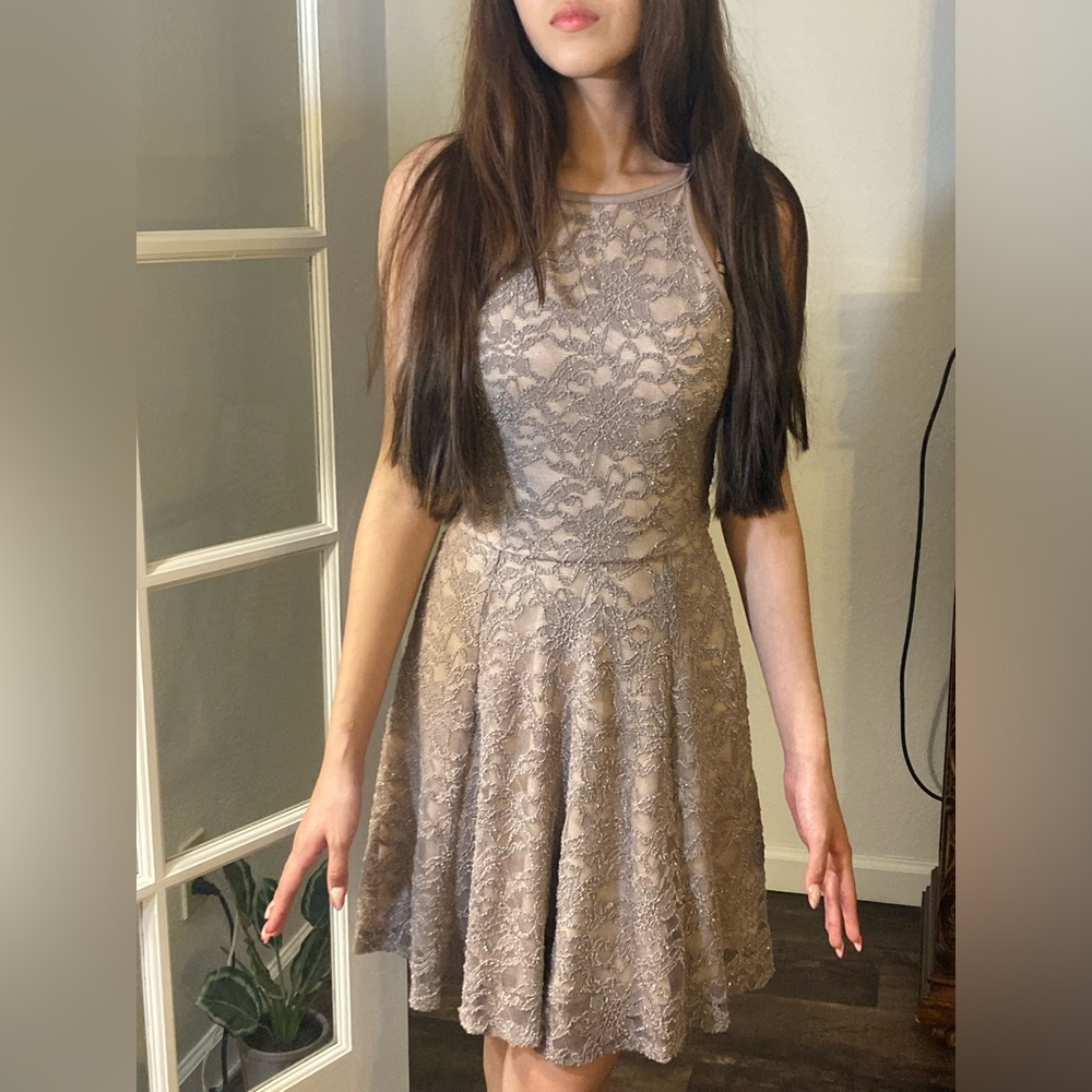 Grey sparkly dress